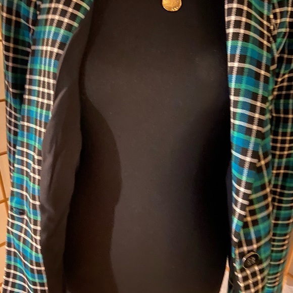 NY&CO 7th AVE- teal/bulk 1 button short jacket. 12 - Picture 4 of 11